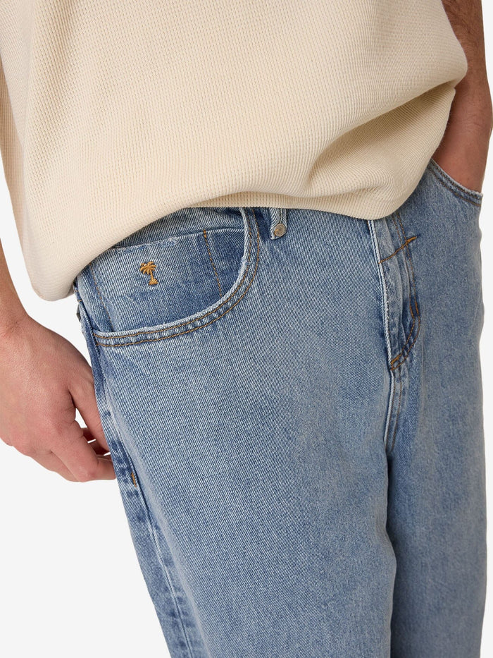 Barrel Leg Balloon Baggy Denim Jean - Garage Blue