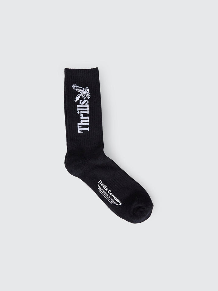 Thrills Workwear 5 Pack Sock - Desert - Black - Silver Grey