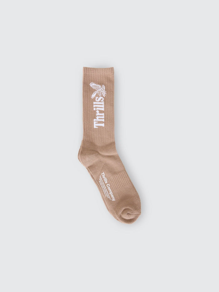 Thrills Workwear 5 Pack Sock - Desert - Black - Silver Grey