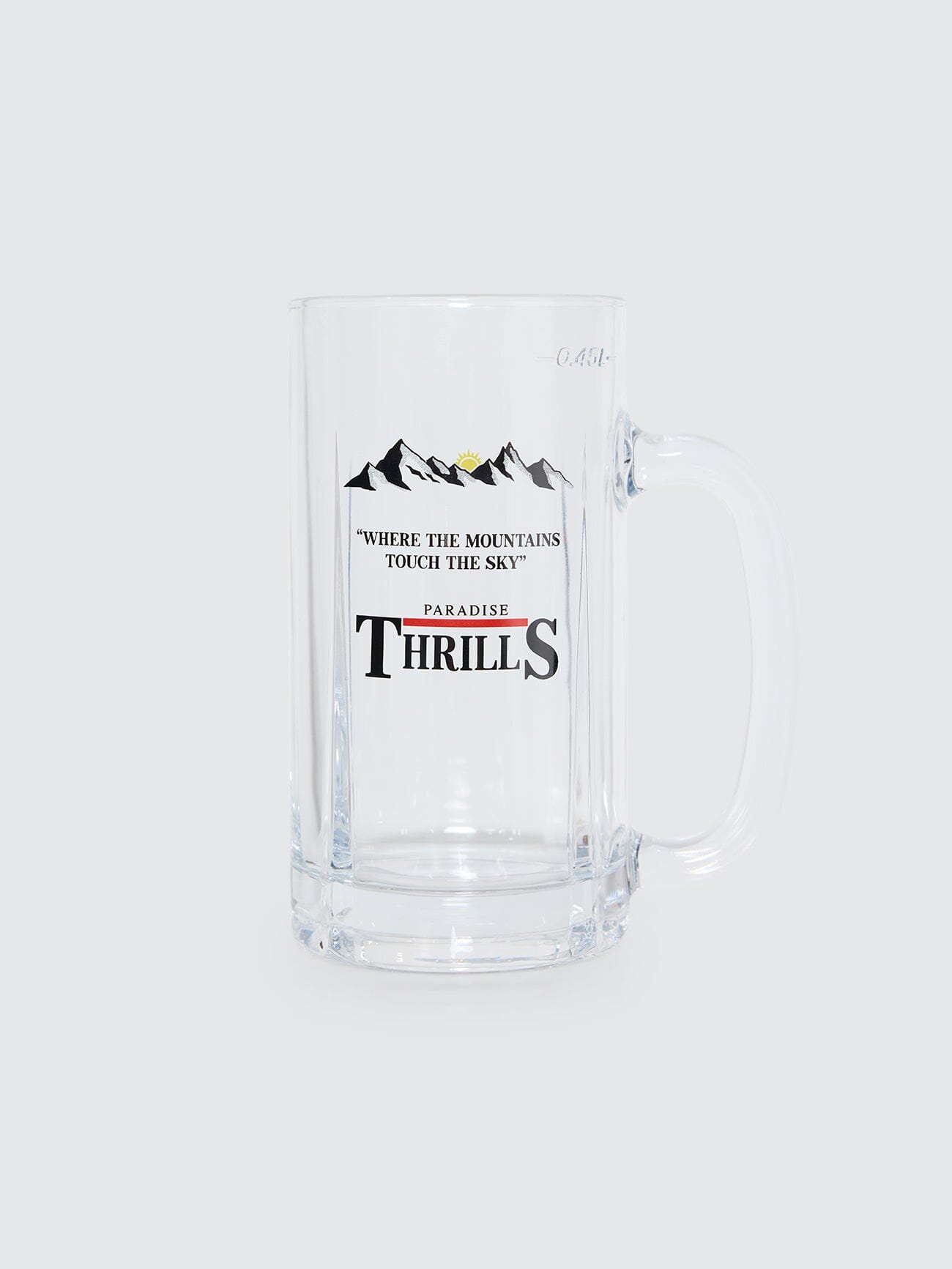 Touch The Sky Beer Glass - Clear
