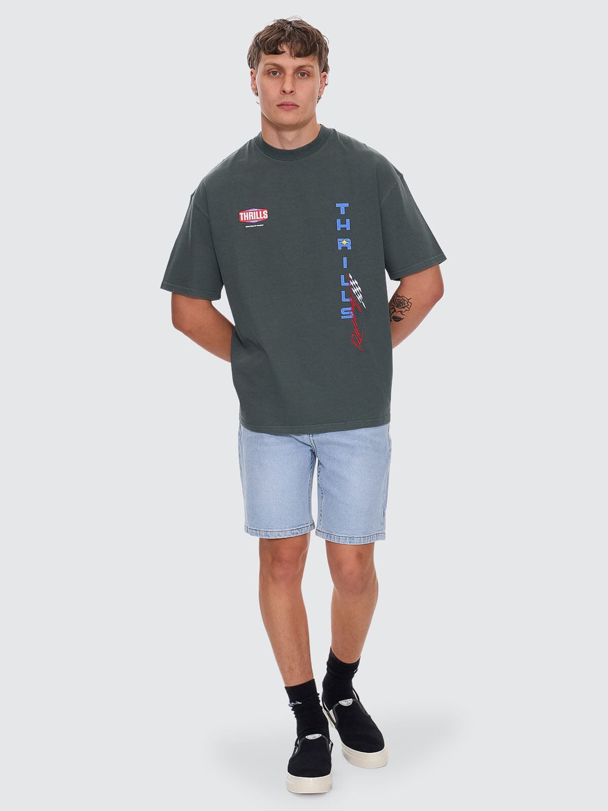 Full Fury Box Fit Oversize Tee - Dark Forest XS