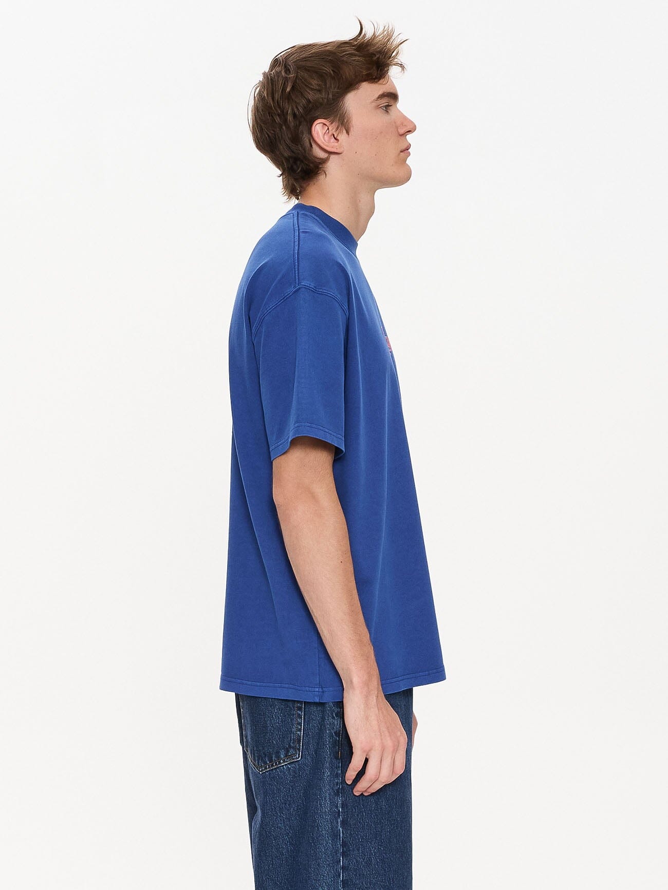 Prediction Box Fit Oversize Tee - Vintage Royal Blue
