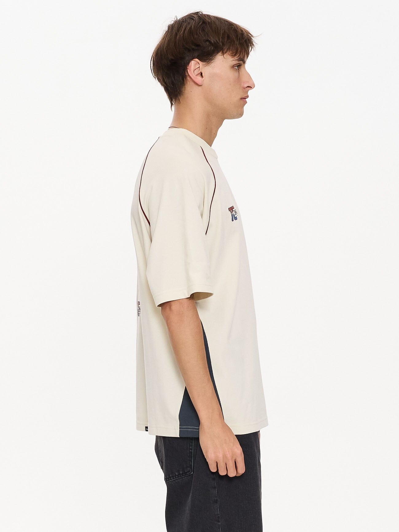Motion Box Fit Oversize Tee - Heritage White