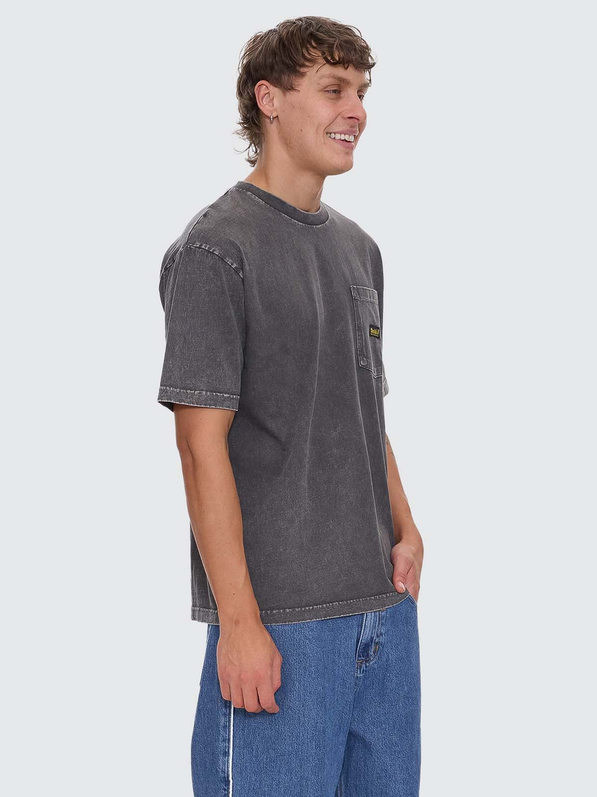 Thrills Union Oversize Pocket Tee - Marble Merch Black XS