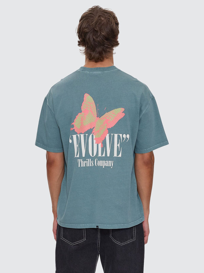 Adapt Box Fit Oversize Tee - Green Coast