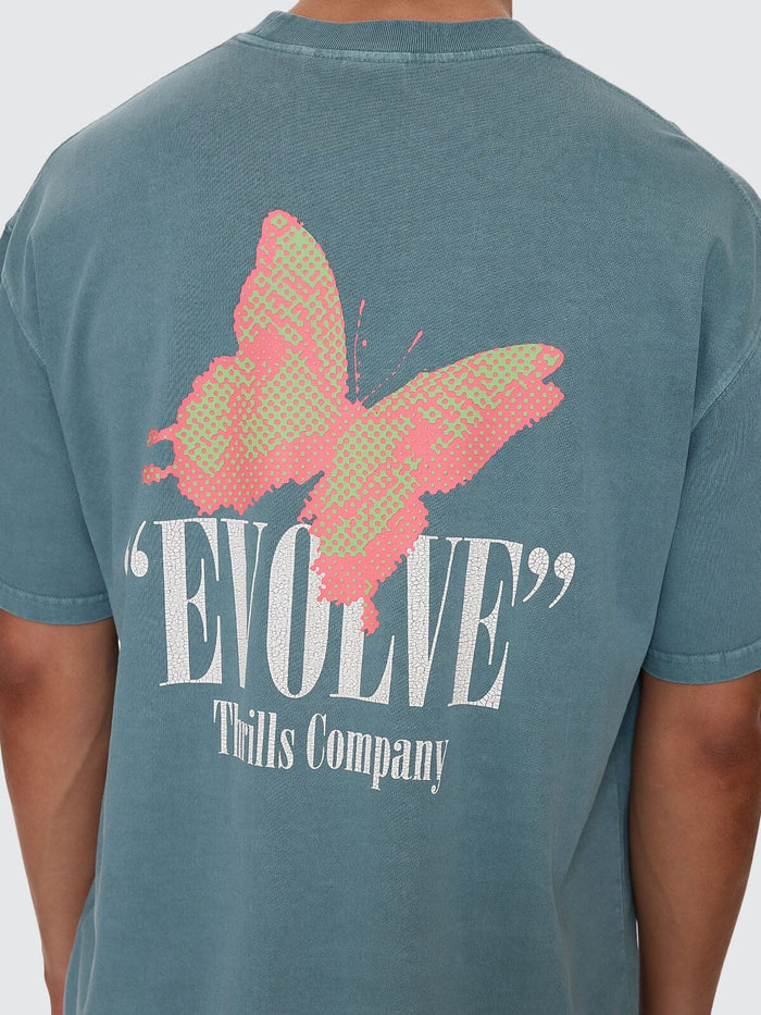 Adapt Box Fit Oversize Tee - Green Coast