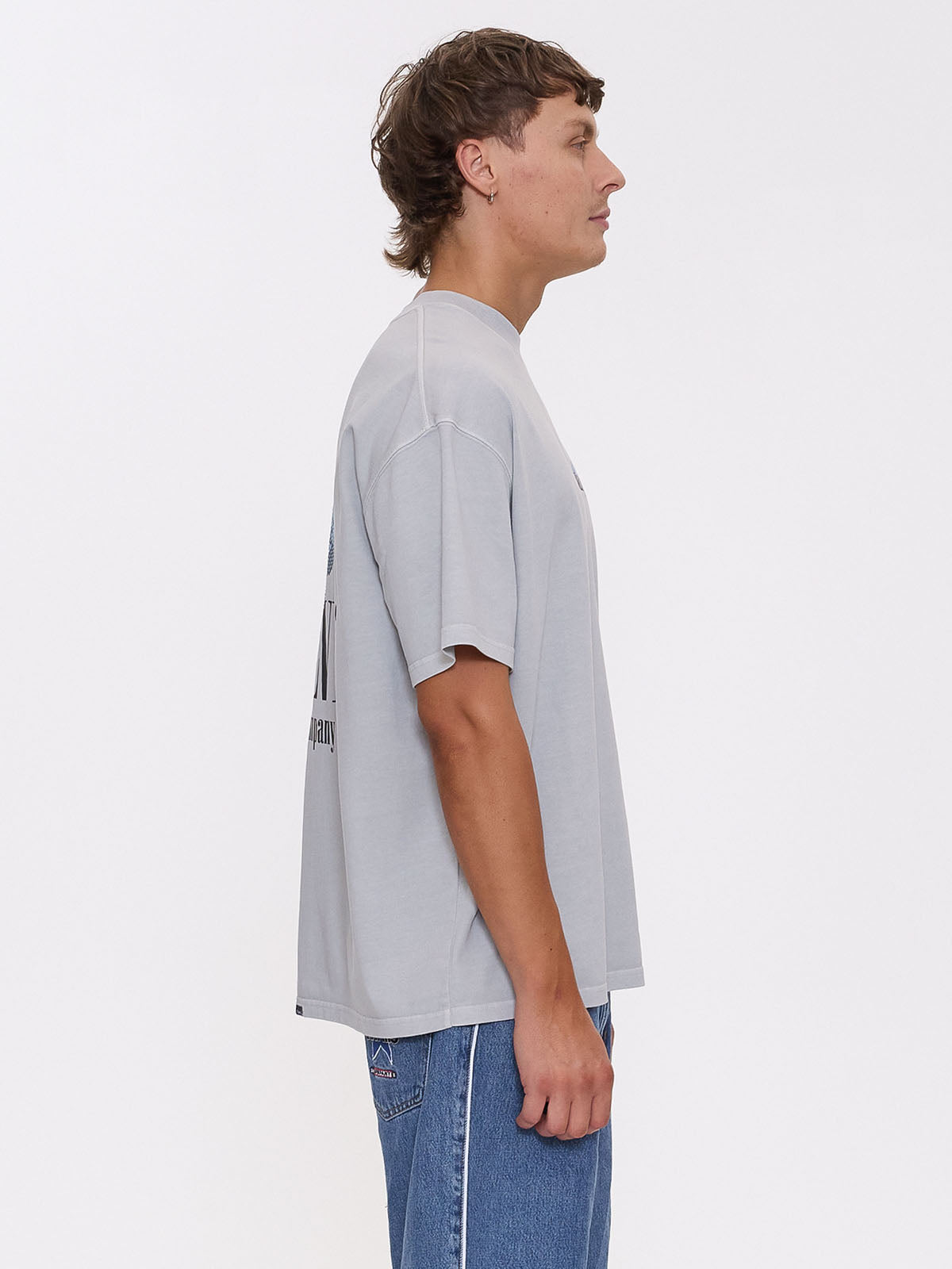 Adapt Box Fit Oversize Tee - Glacier Grey