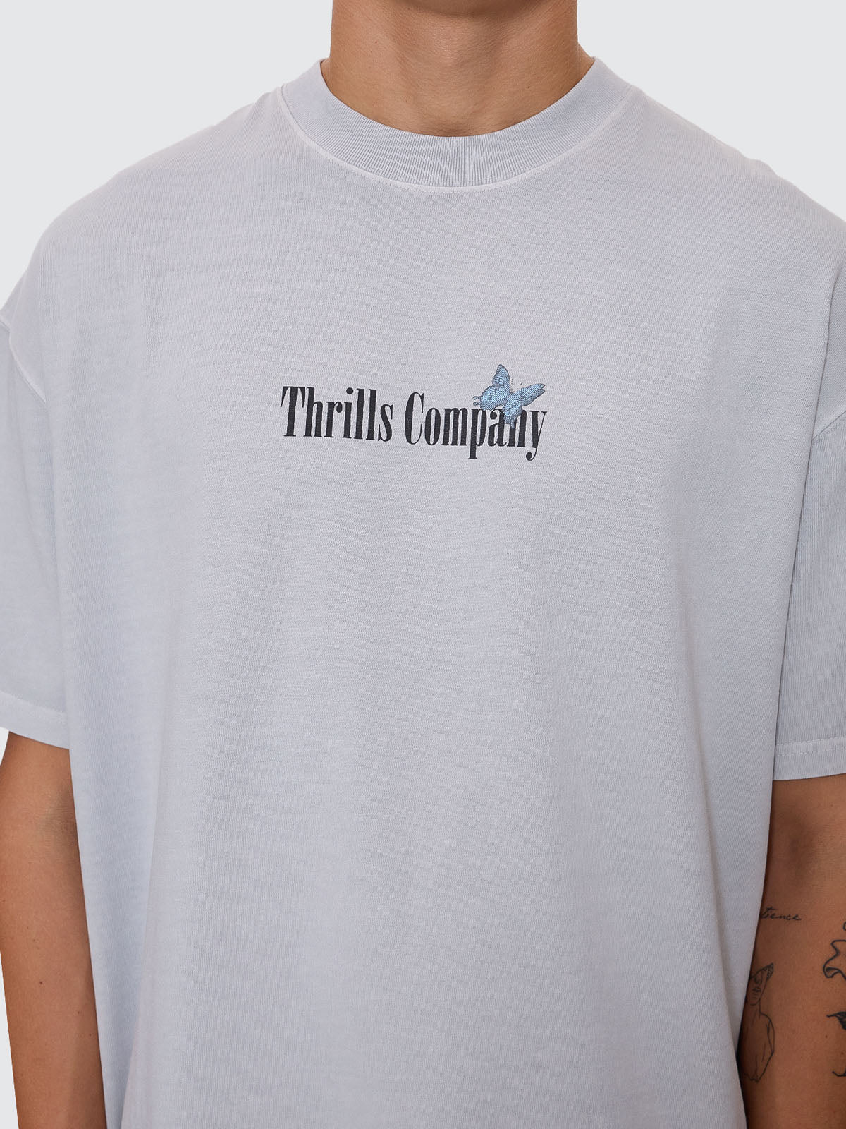 Adapt Box Fit Oversize Tee - Glacier Grey