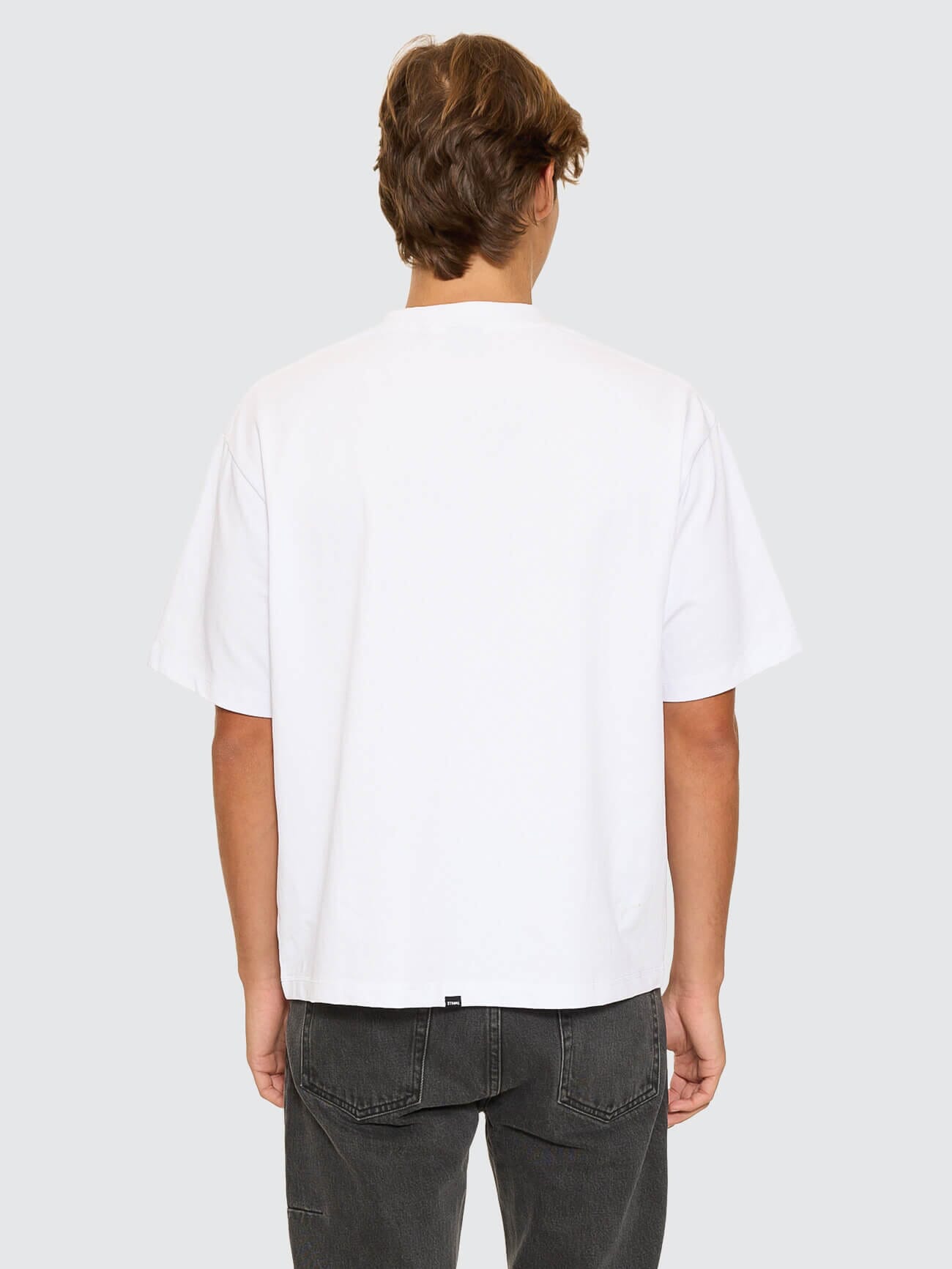 Thrills Military Box Fit Oversized Cropped Tee - White