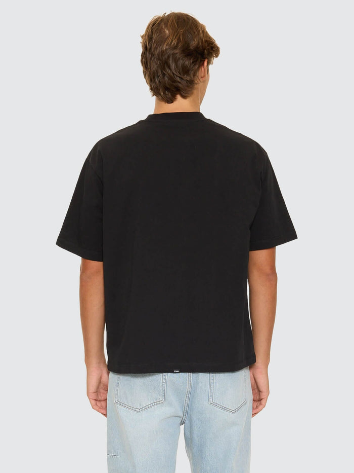 Thrills Military Box Fit Oversized Cropped Tee - Black XS