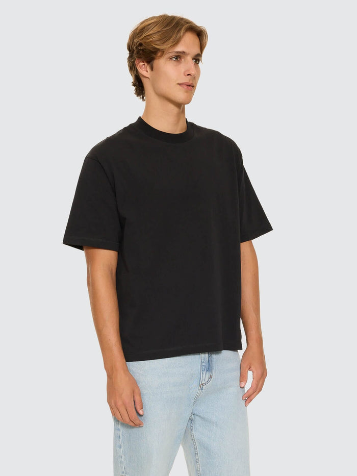 Thrills Military Box Fit Oversized Cropped Tee - Black XS