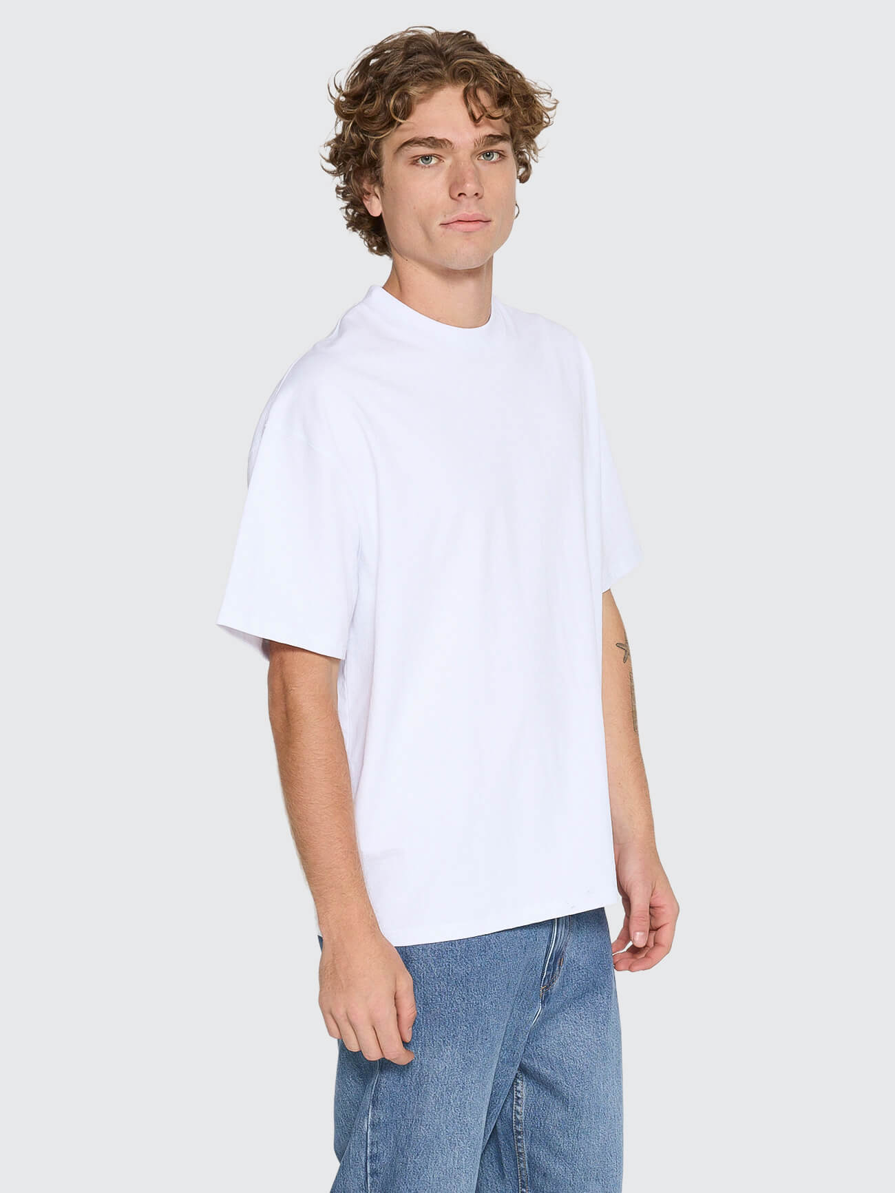 Thrills Service Box Fit Oversize Tee - White XS