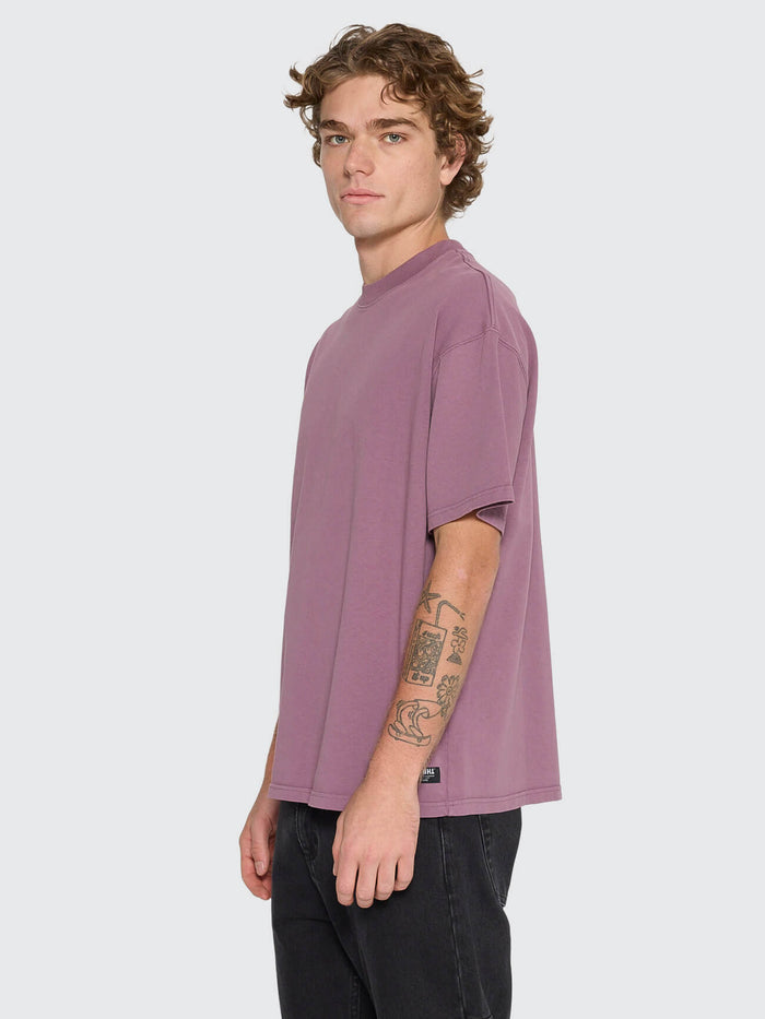 Thrills Service Box Fit Oversize Tee - Vintage Mauve XS