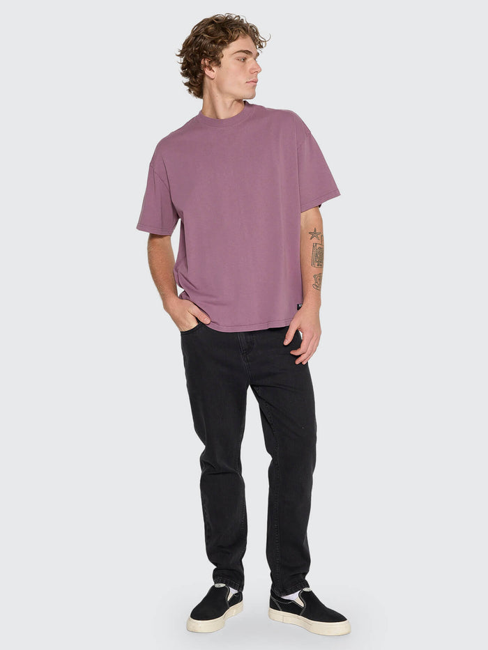 Thrills Service Box Fit Oversize Tee - Vintage Mauve XS