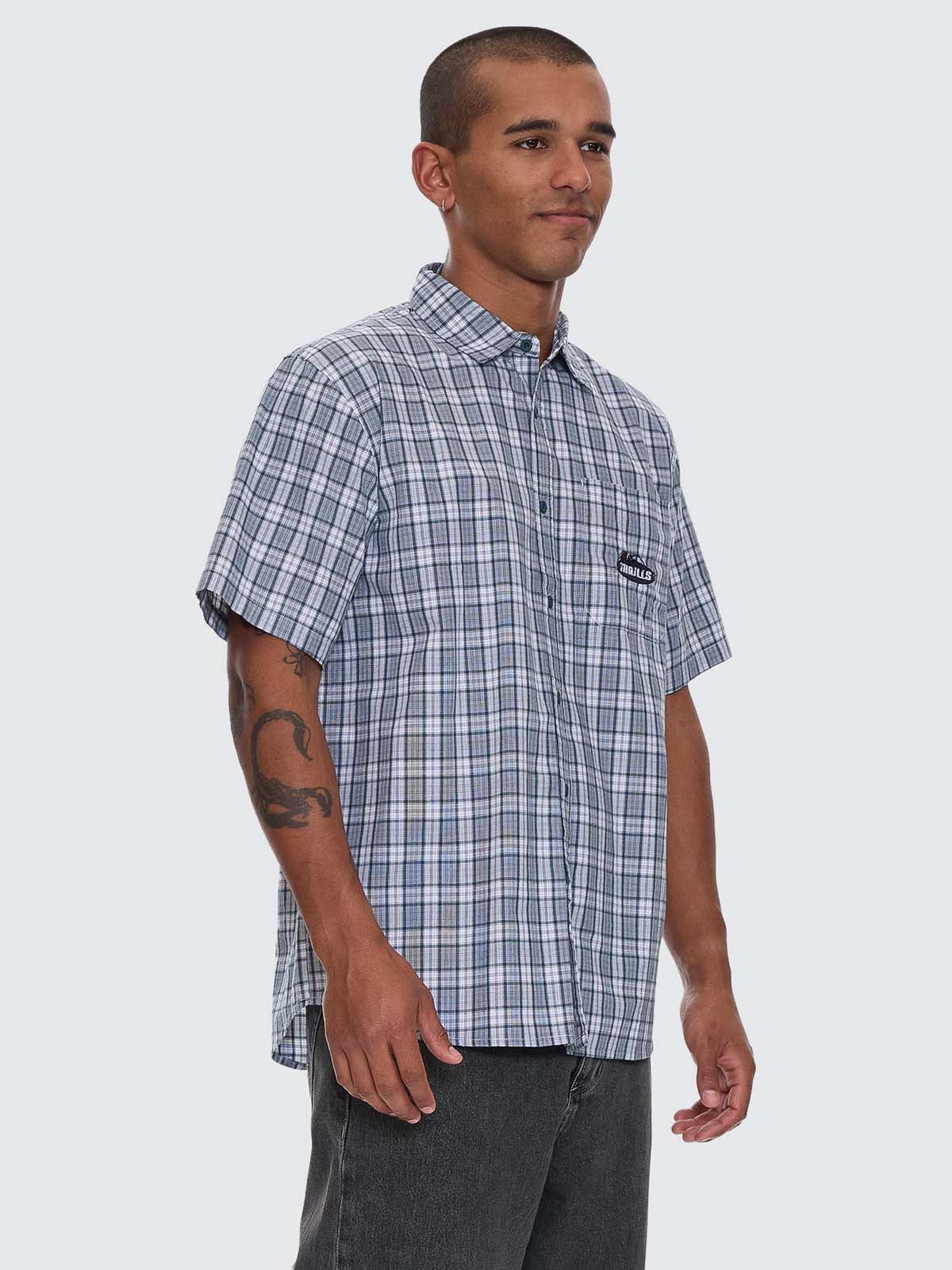 Trust In Us Short Sleeve Shirt - Forest XS