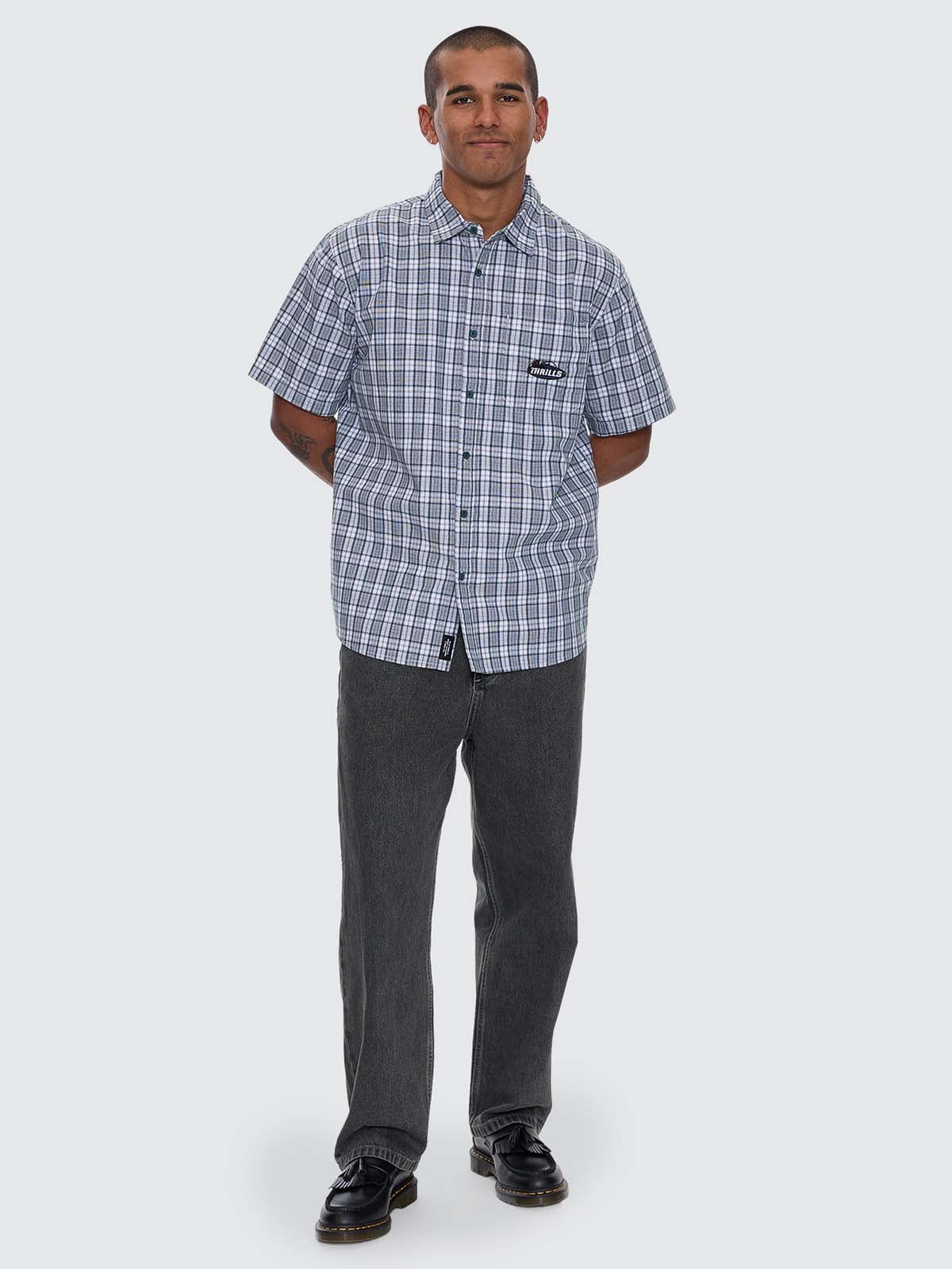 Trust In Us Short Sleeve Shirt - Forest XS