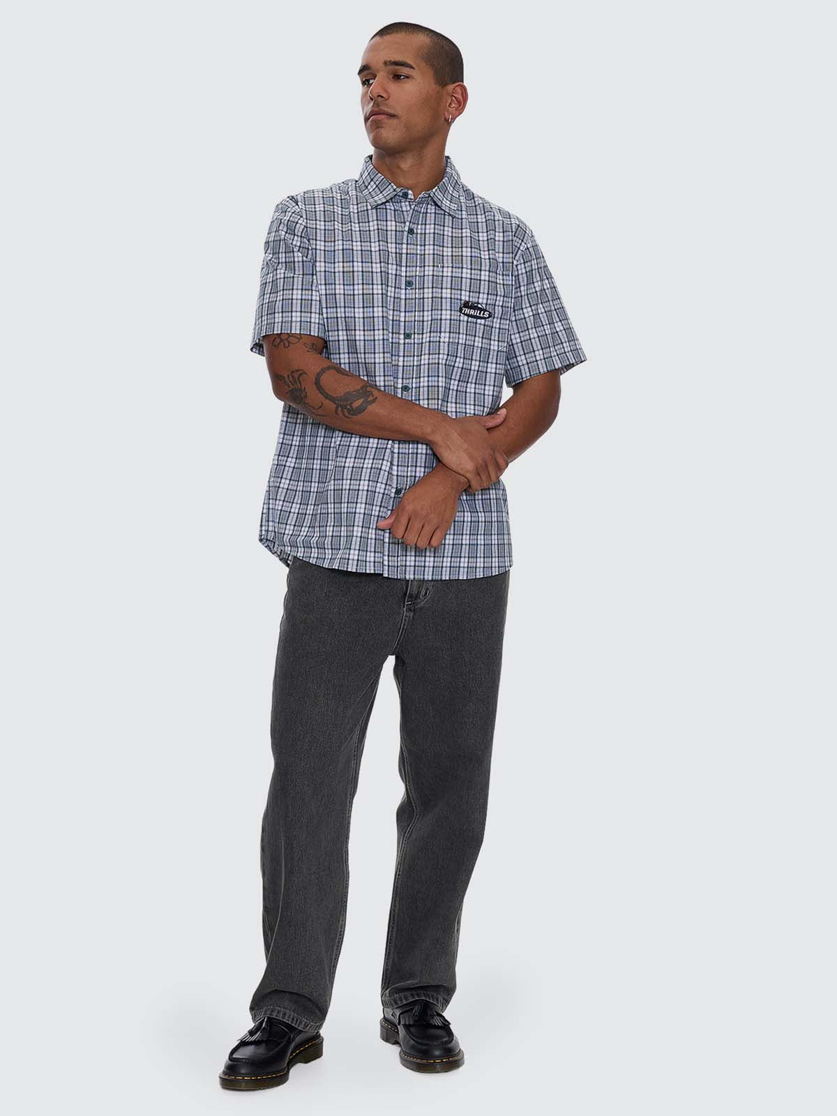 Trust In Us Short Sleeve Shirt - Forest XS
