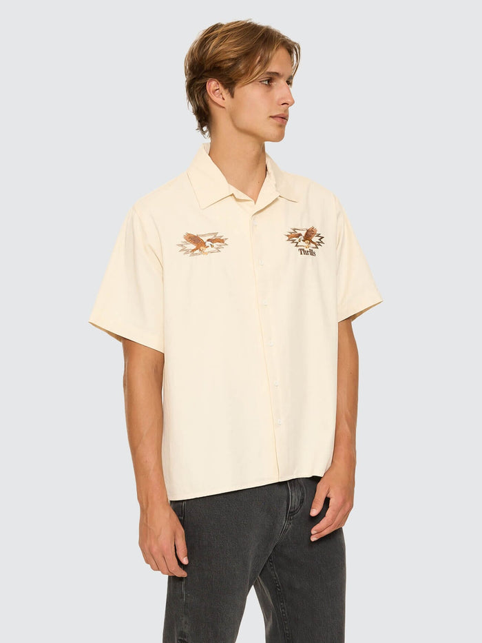 1st Grade Service Short Sleeve Work Shirt - Unbleached