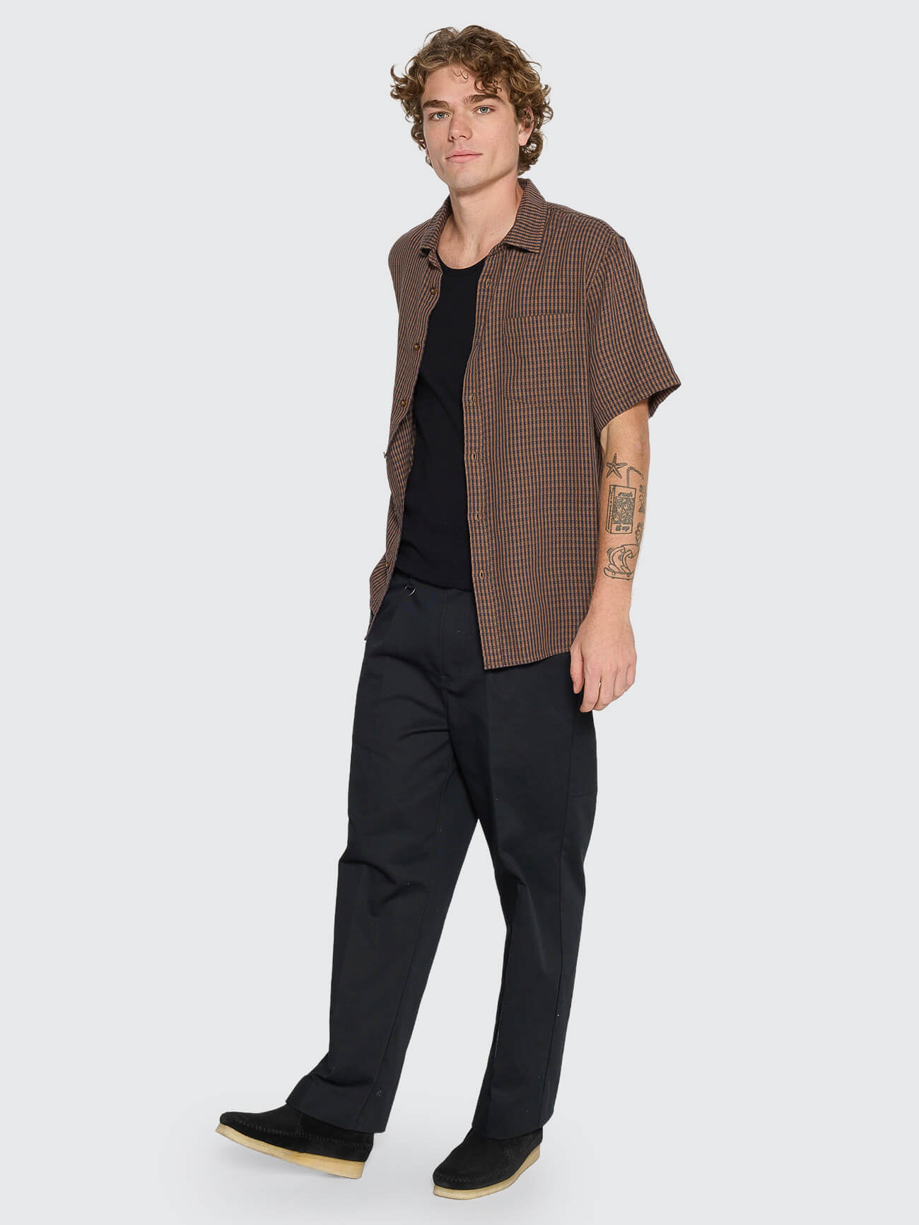 Ever Short Sleeve Shirt - Trader Brown XS