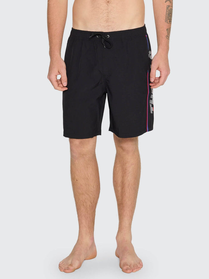 Anarchy In Paradise Elastic Waist Boardshort - Black 26