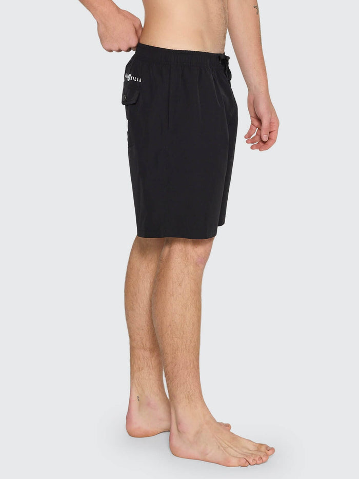 Anarchy In Paradise Elastic Waist Boardshort - Black 26