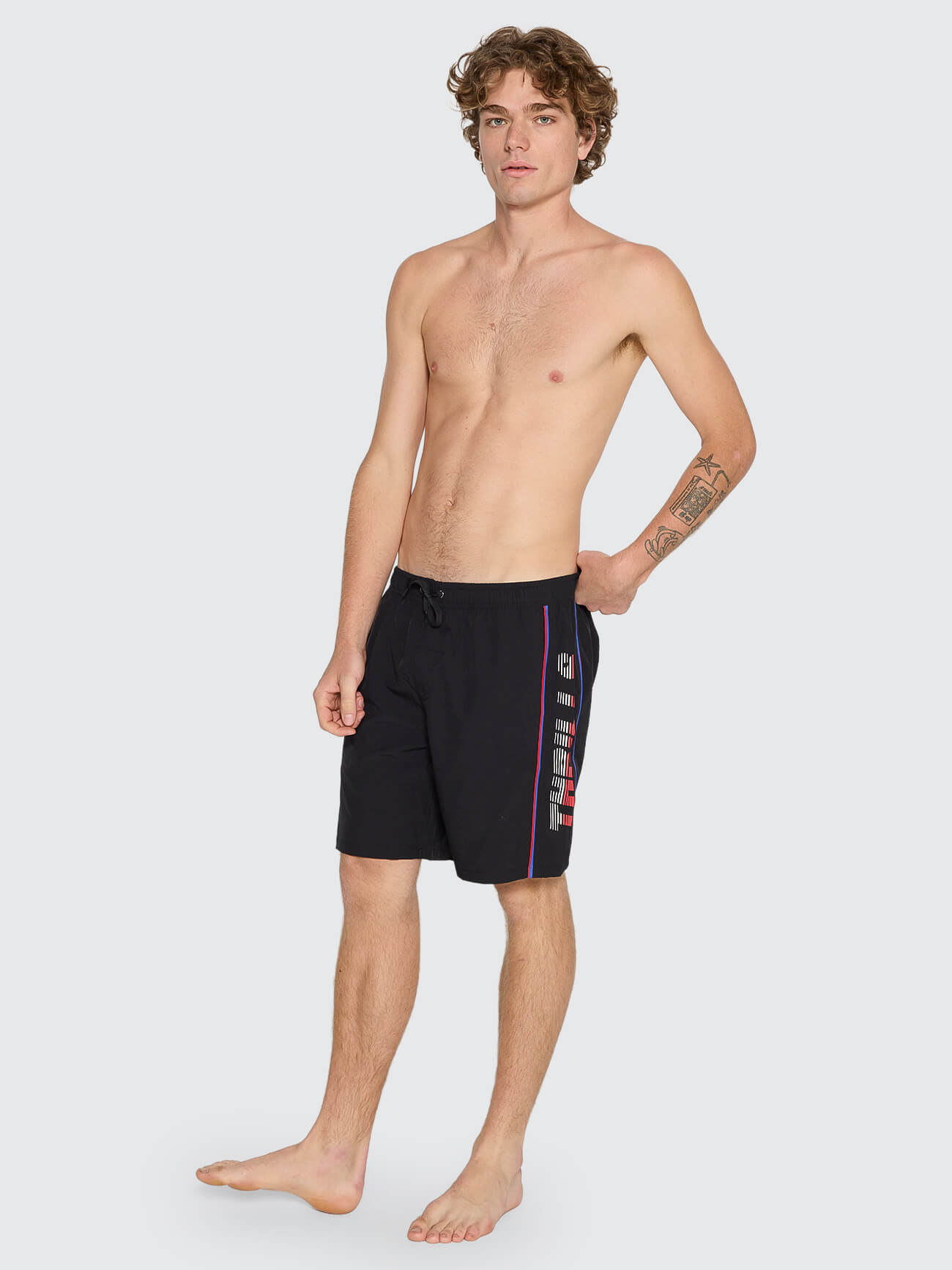 Anarchy In Paradise Elastic Waist Boardshort - Black 26