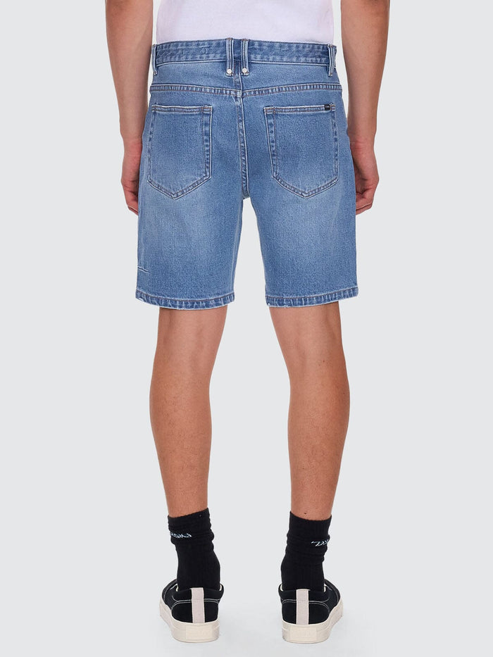 Bones Hemmed Denim Short - Dark Dust Blue 26