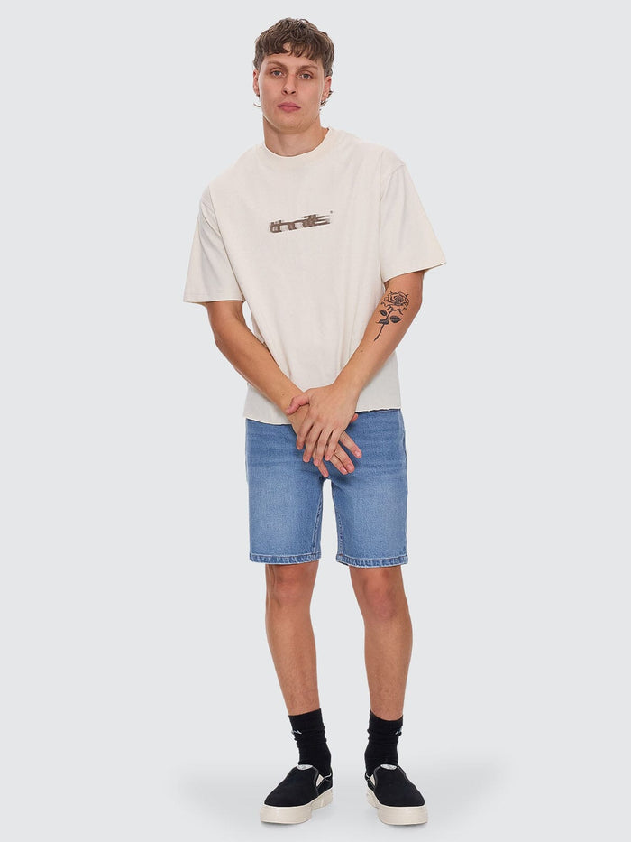 Bones Hemmed Denim Short - Dark Dust Blue 26