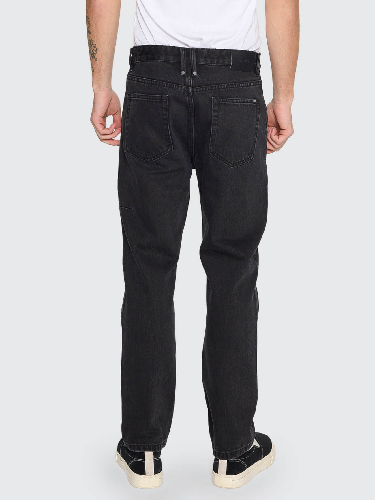 Unchopped Denim Jean - Aged Black 26