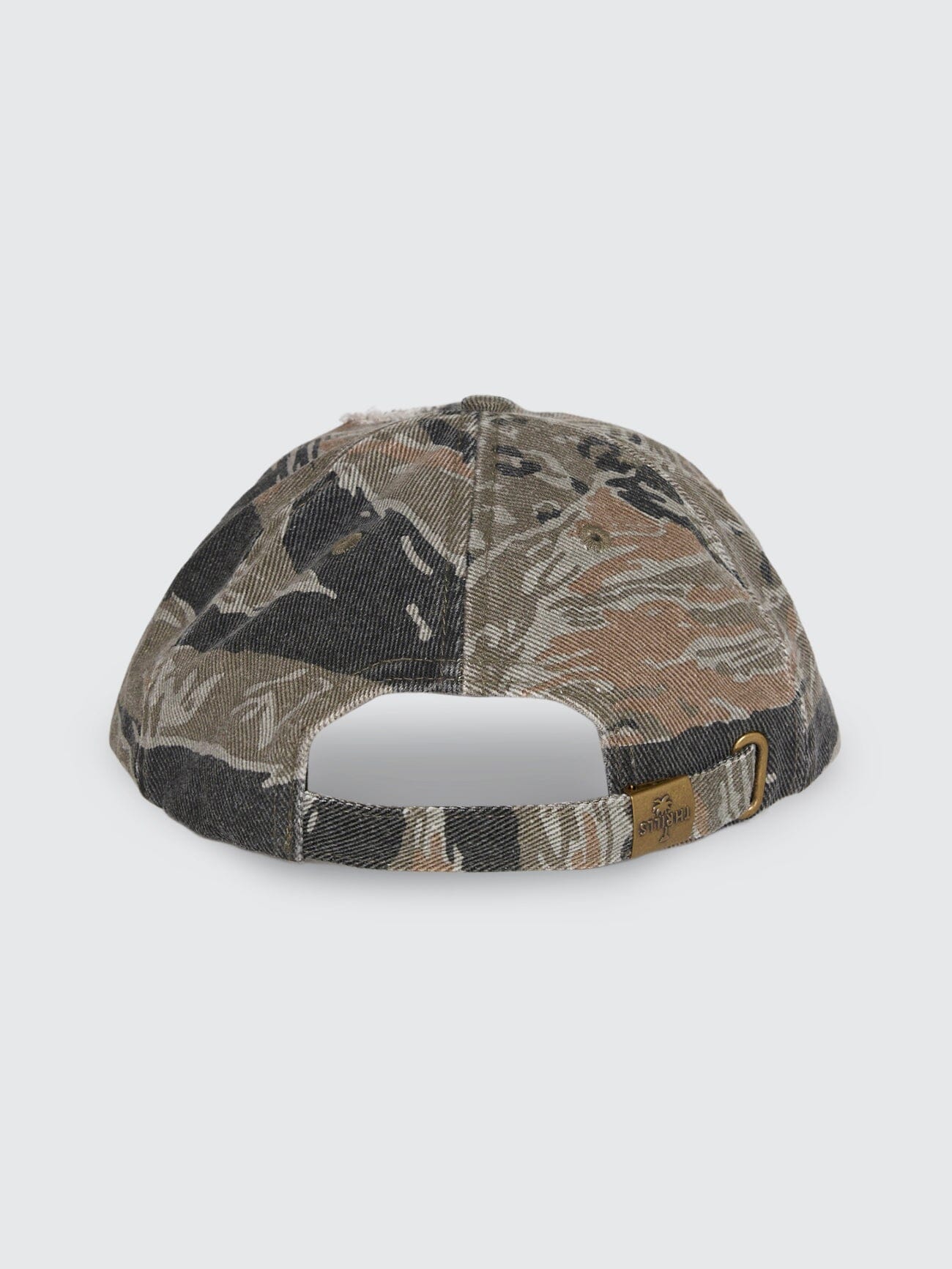 Issued 6 Panel Camo Cap - Black Tiger