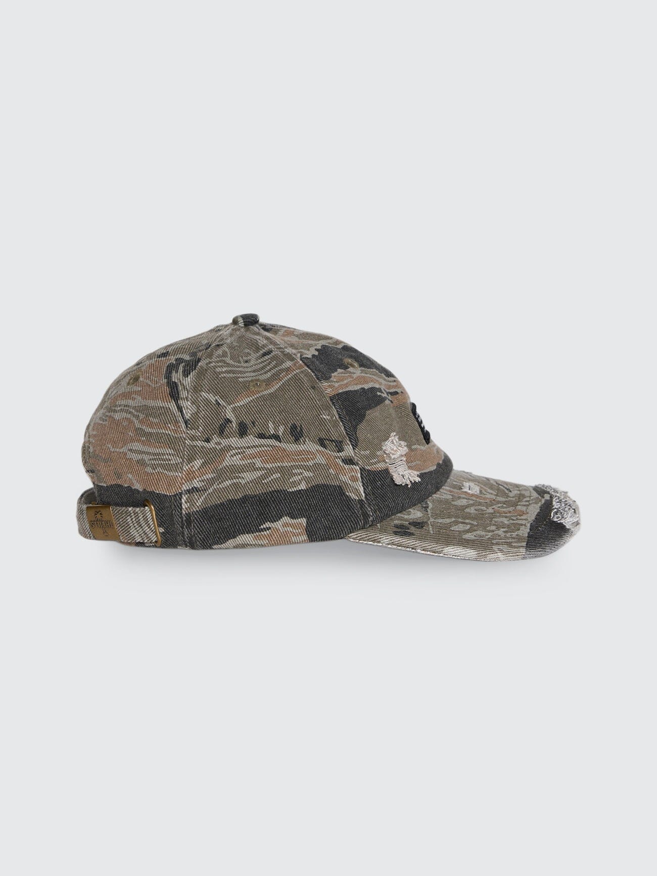 Issued 6 Panel Camo Cap - Black Tiger