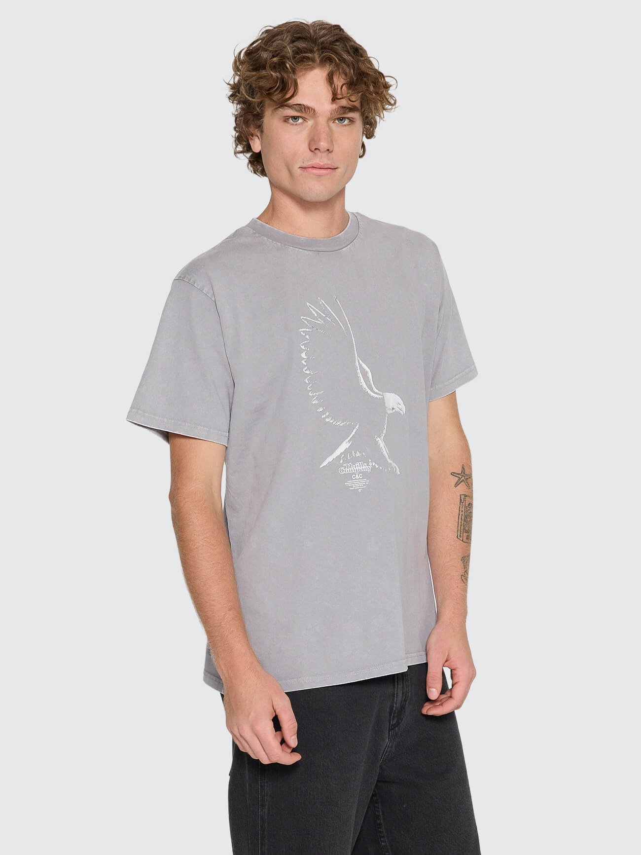 Speed Metal Merch Fit Tee - Marble Grey