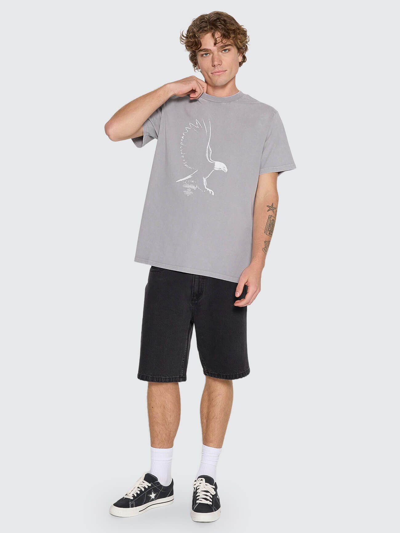 Speed Metal Merch Fit Tee - Marble Grey