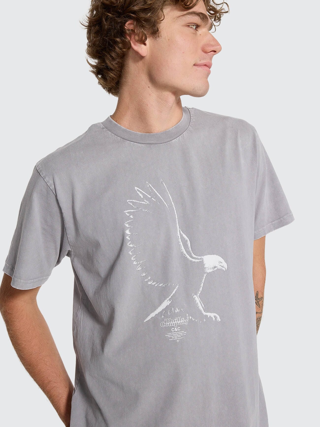 Speed Metal Merch Fit Tee - Marble Grey