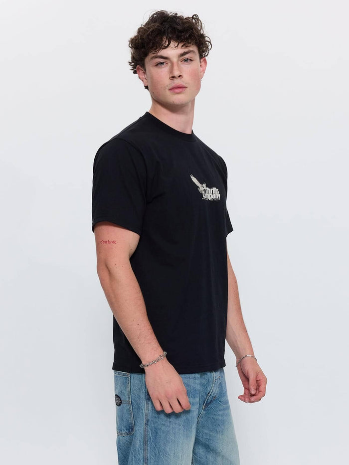 Between Chaos And Calm Merch Fit Tee - Black XS