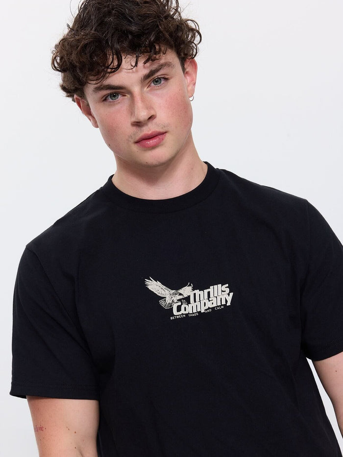 Between Chaos And Calm Merch Fit Tee - Black XS