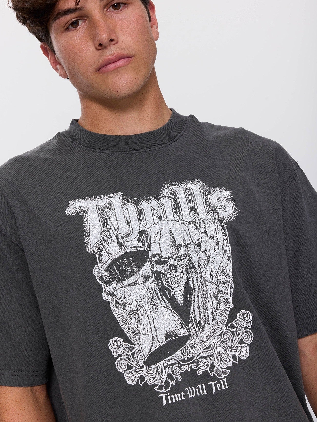Times Been Told Box Crop Tee - Merch Black XS