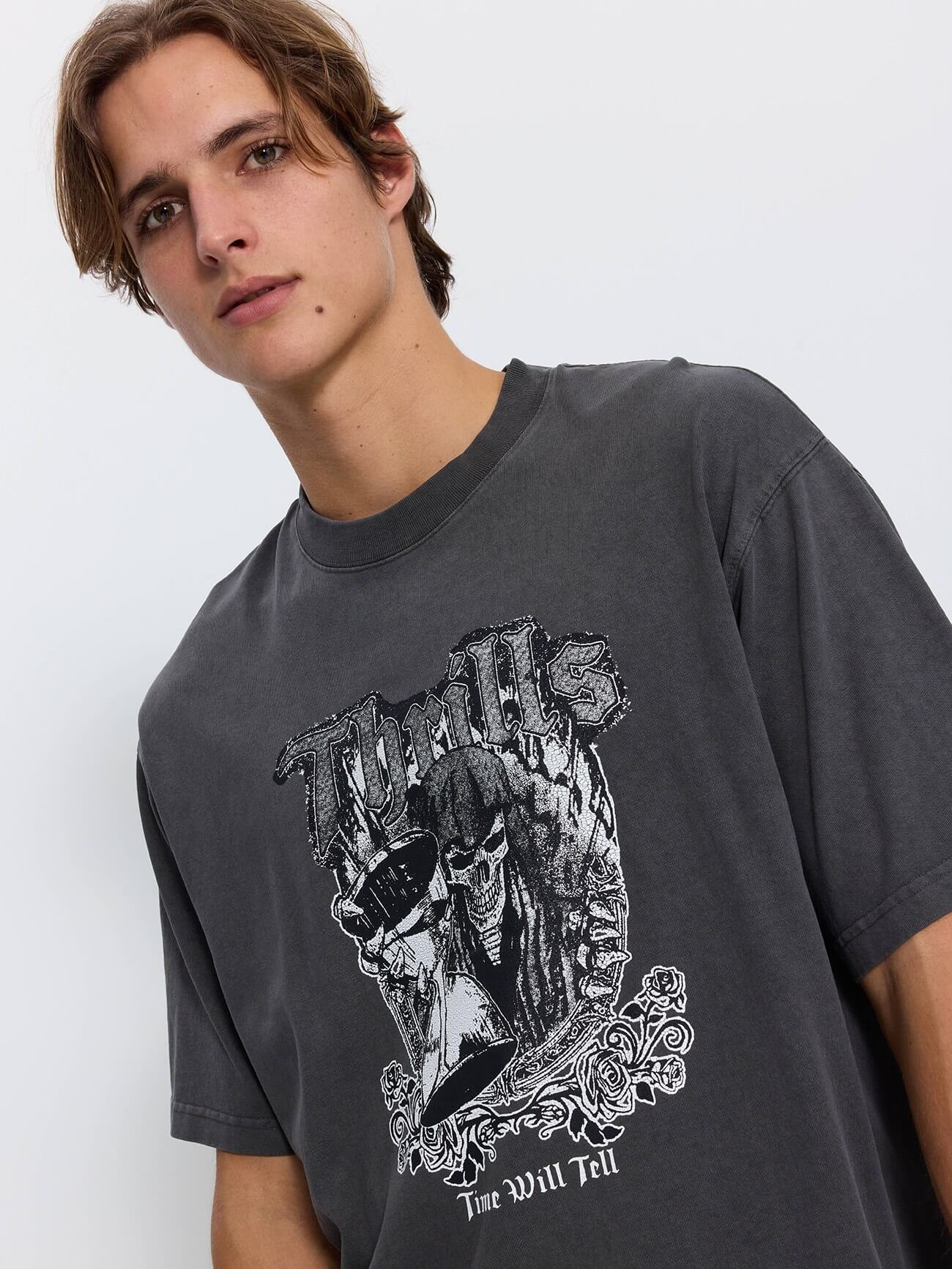Times Been Told Box Crop Tee - Merch Black XS