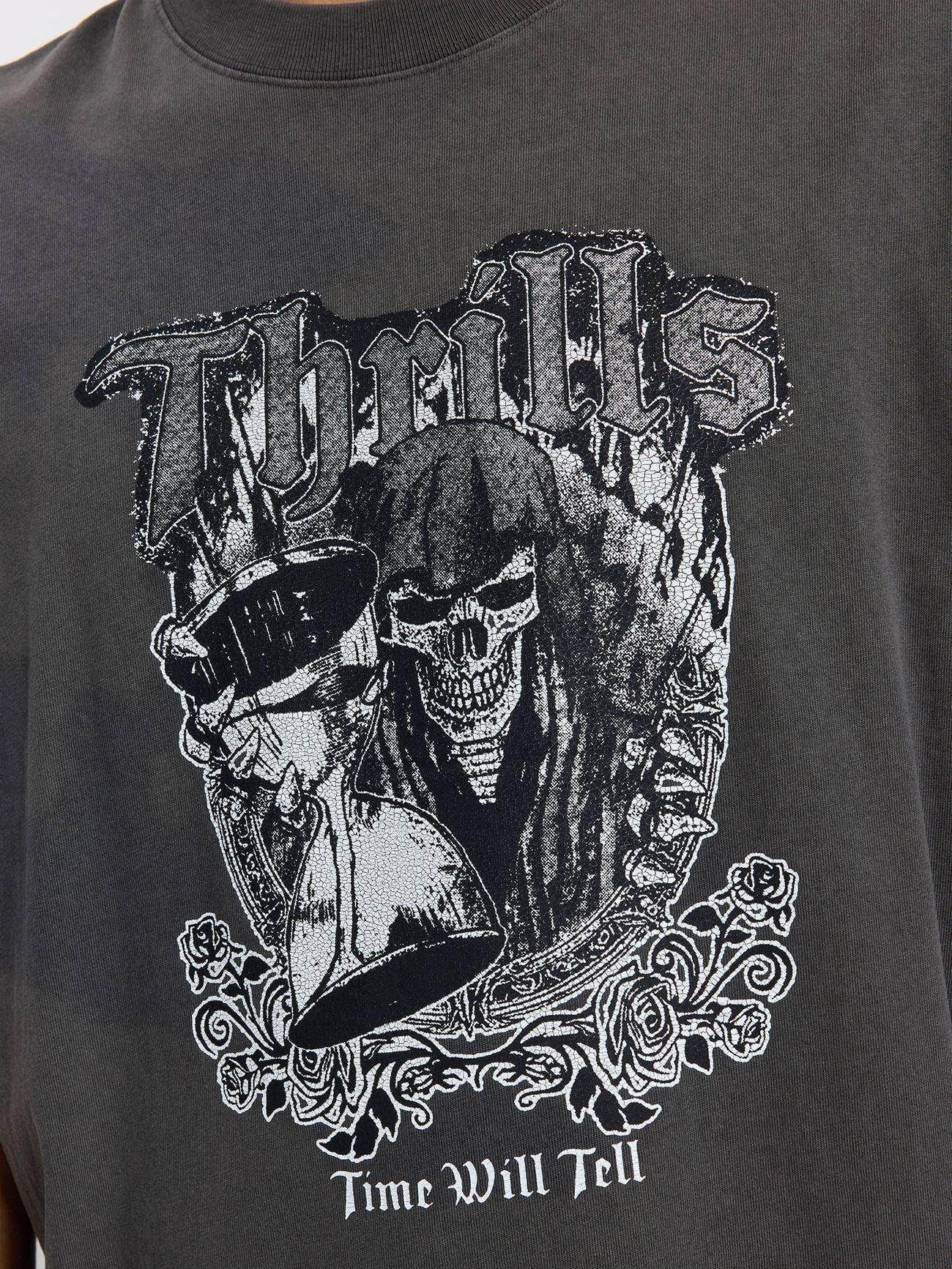 Times Been Told Box Crop Tee - Merch Black XS