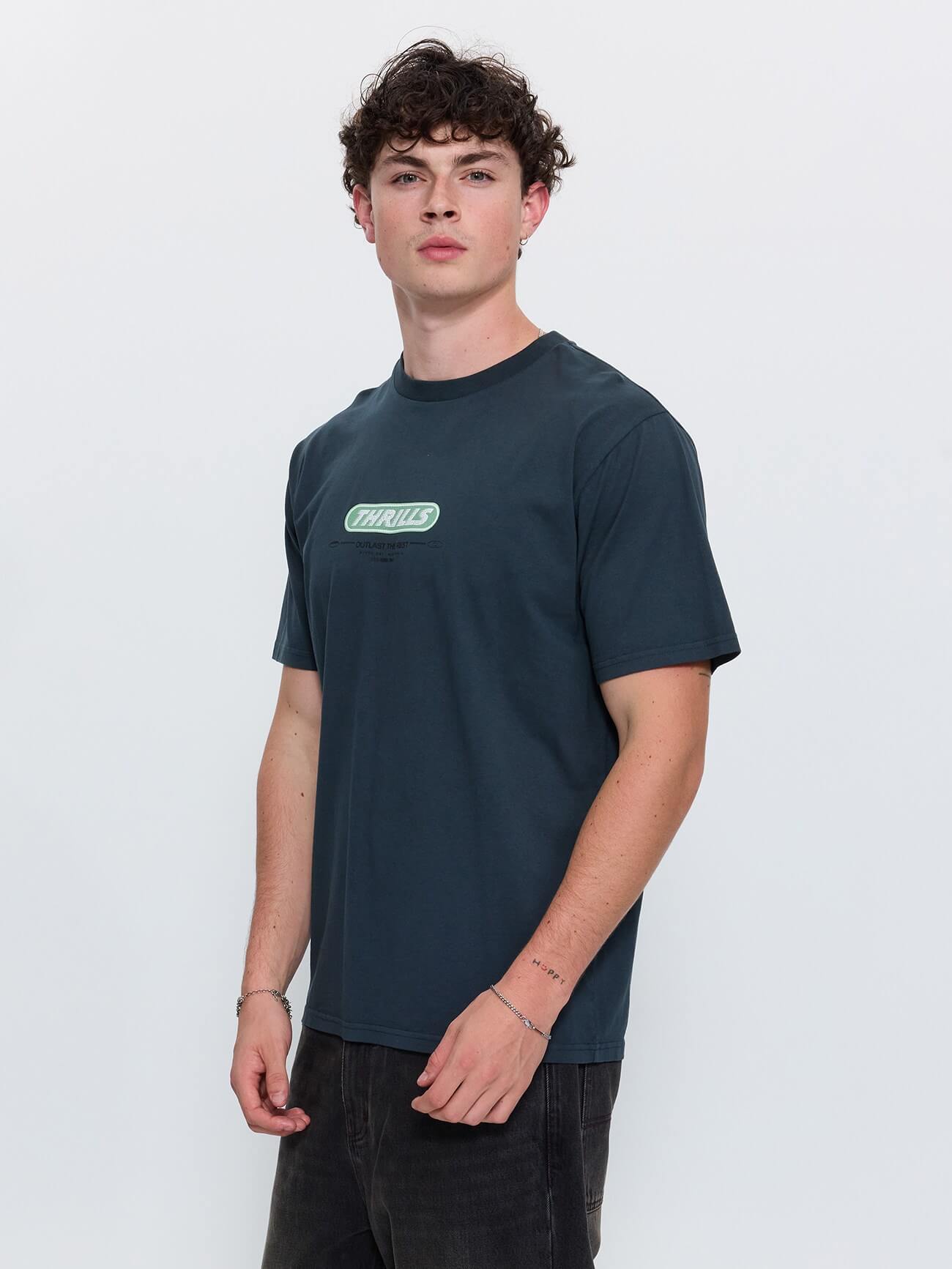 Built To Win Merch Fit Tee - Petrol XS