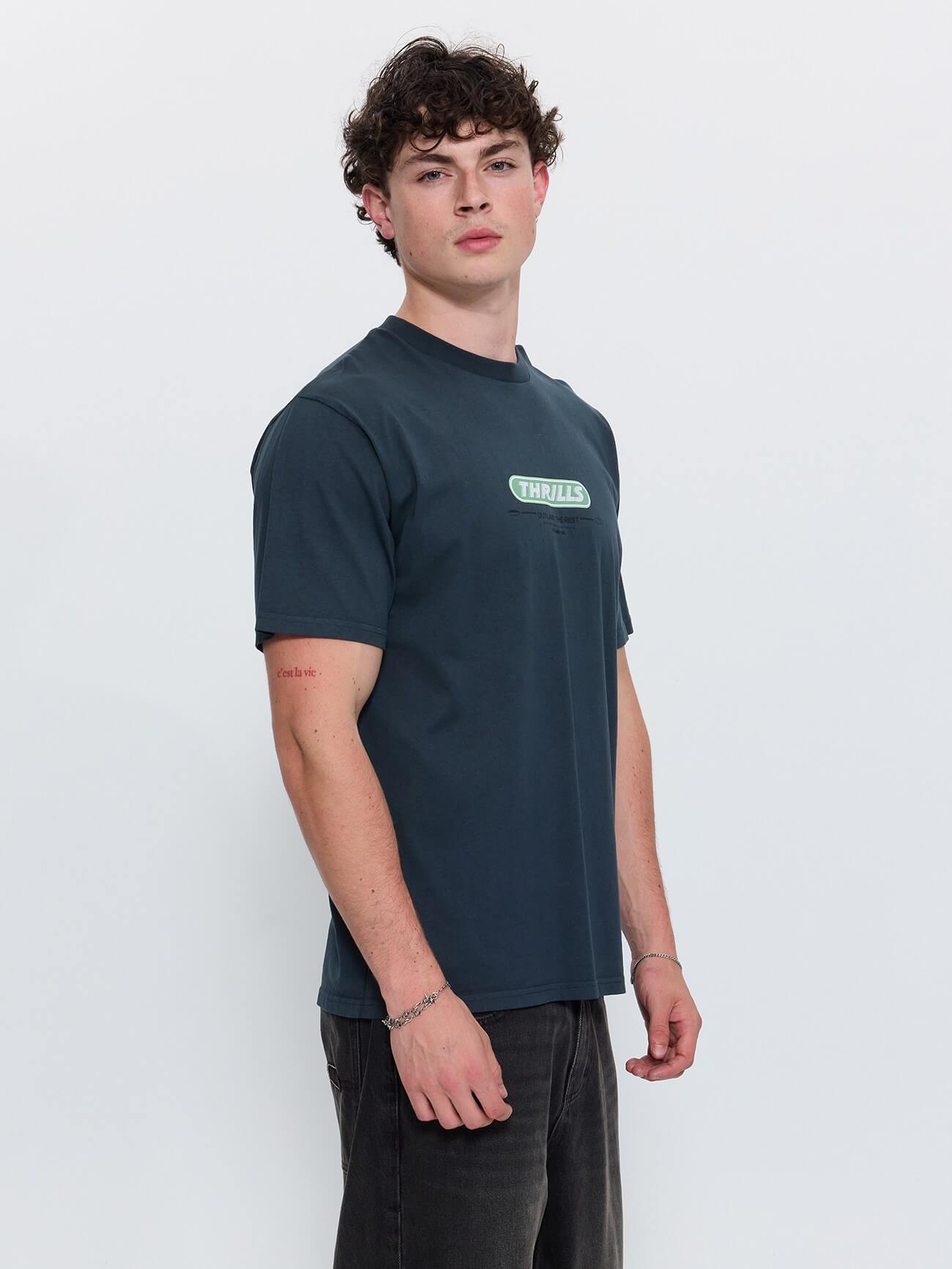 Built To Win Merch Fit Tee - Petrol XS