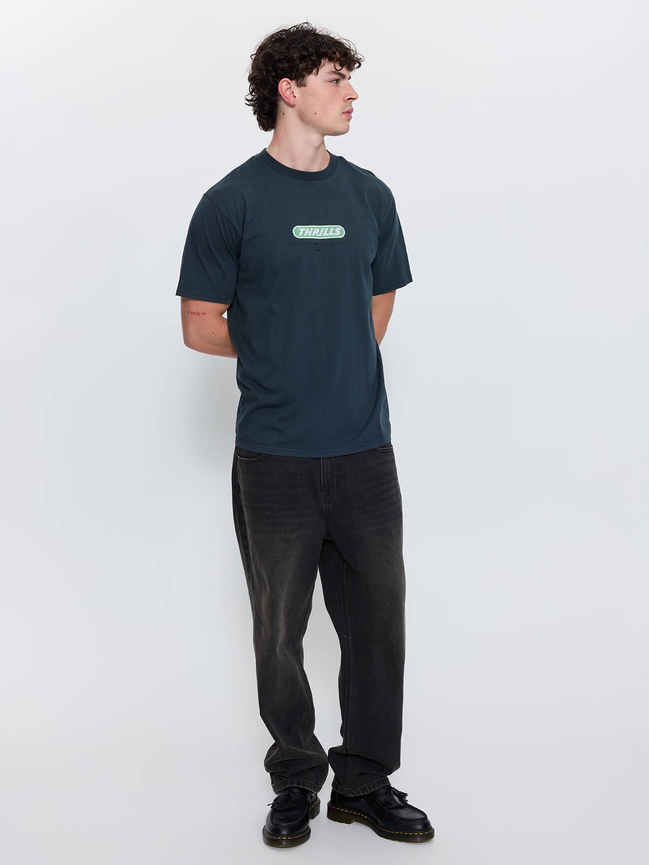 Built To Win Merch Fit Tee - Petrol XS