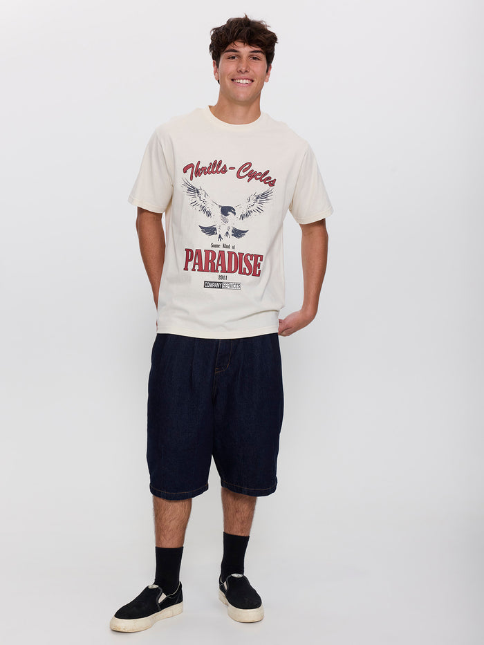 Get the Horns Merch Fit Tee - Heritage White XS