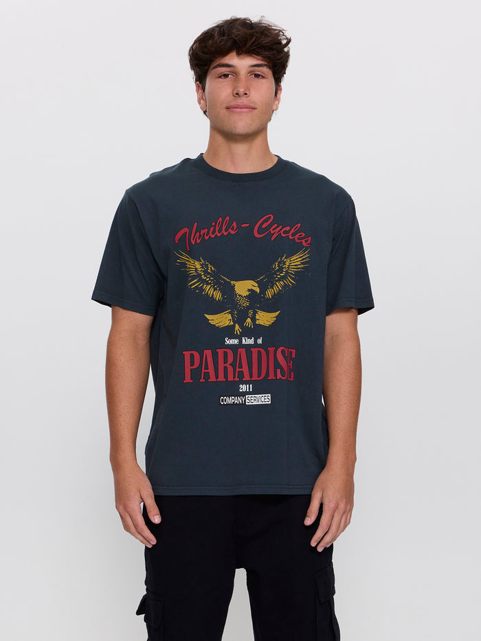 Get the Horns Merch Fit Tee - Petrol XS