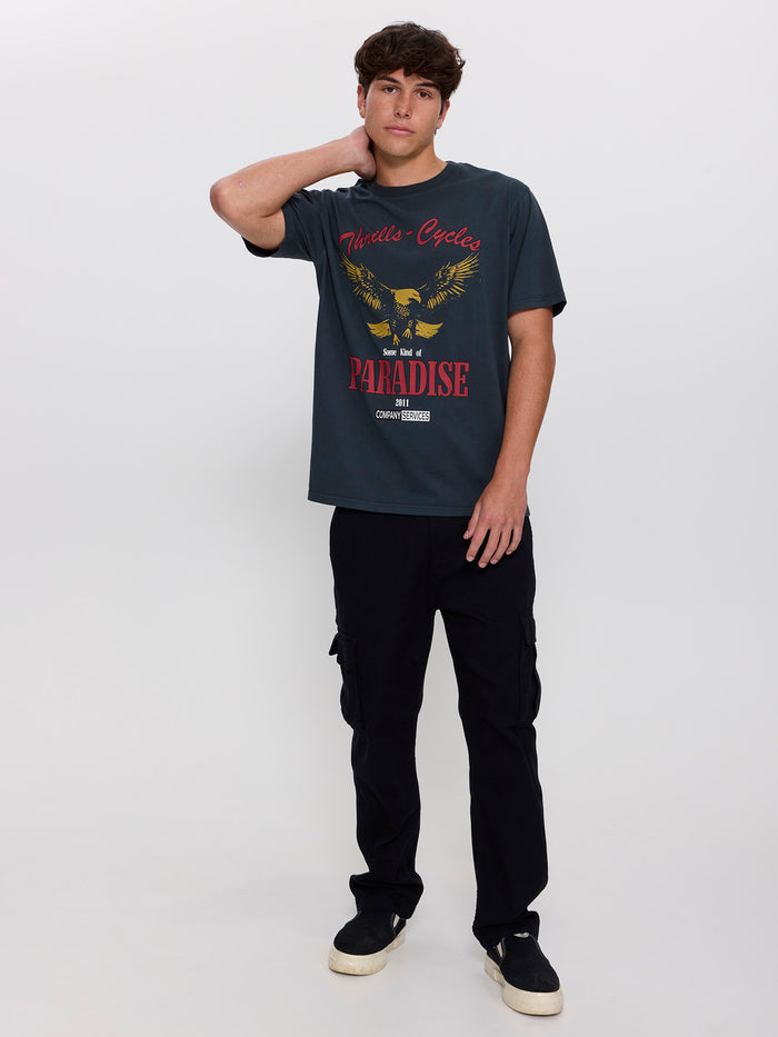 Get the Horns Merch Fit Tee - Petrol XS