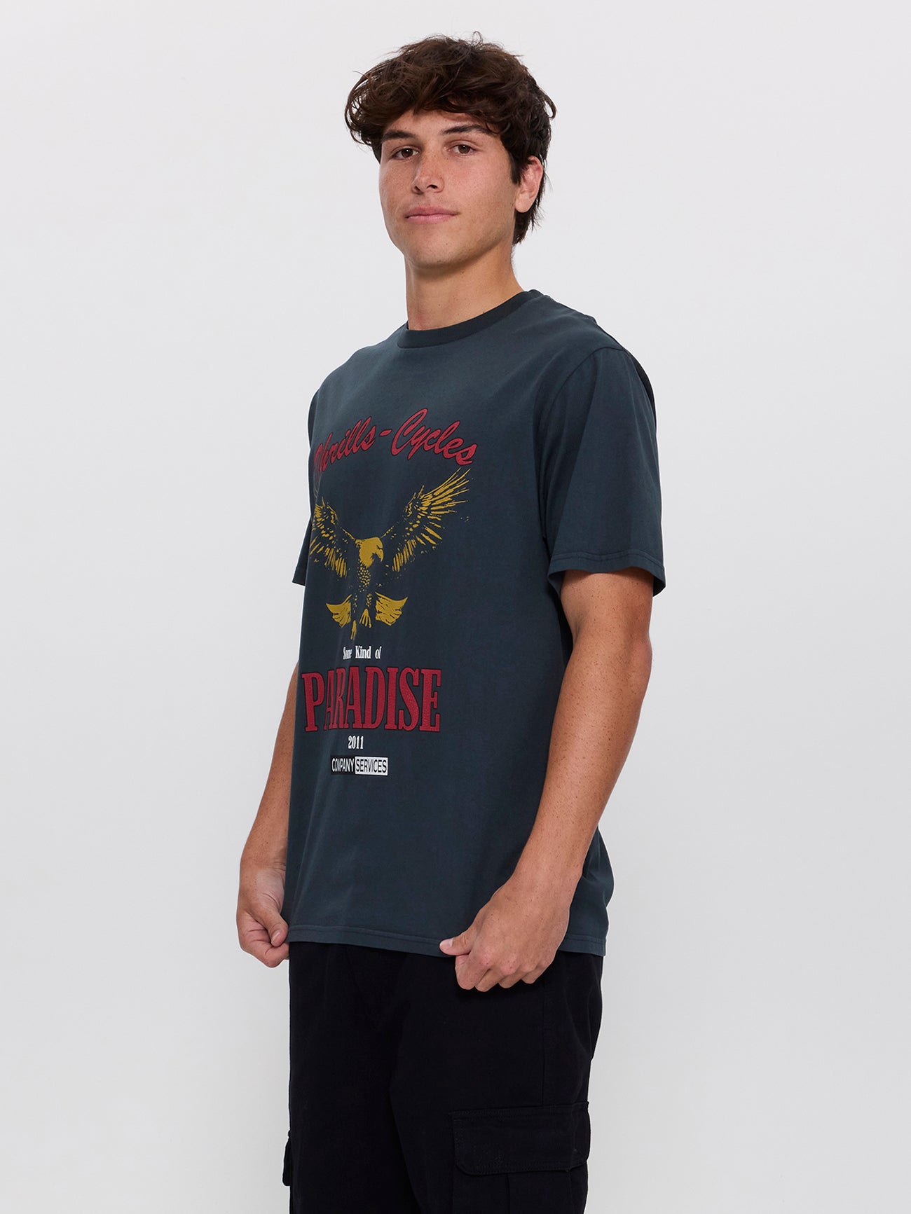 Get the Horns Merch Fit Tee - Petrol XS