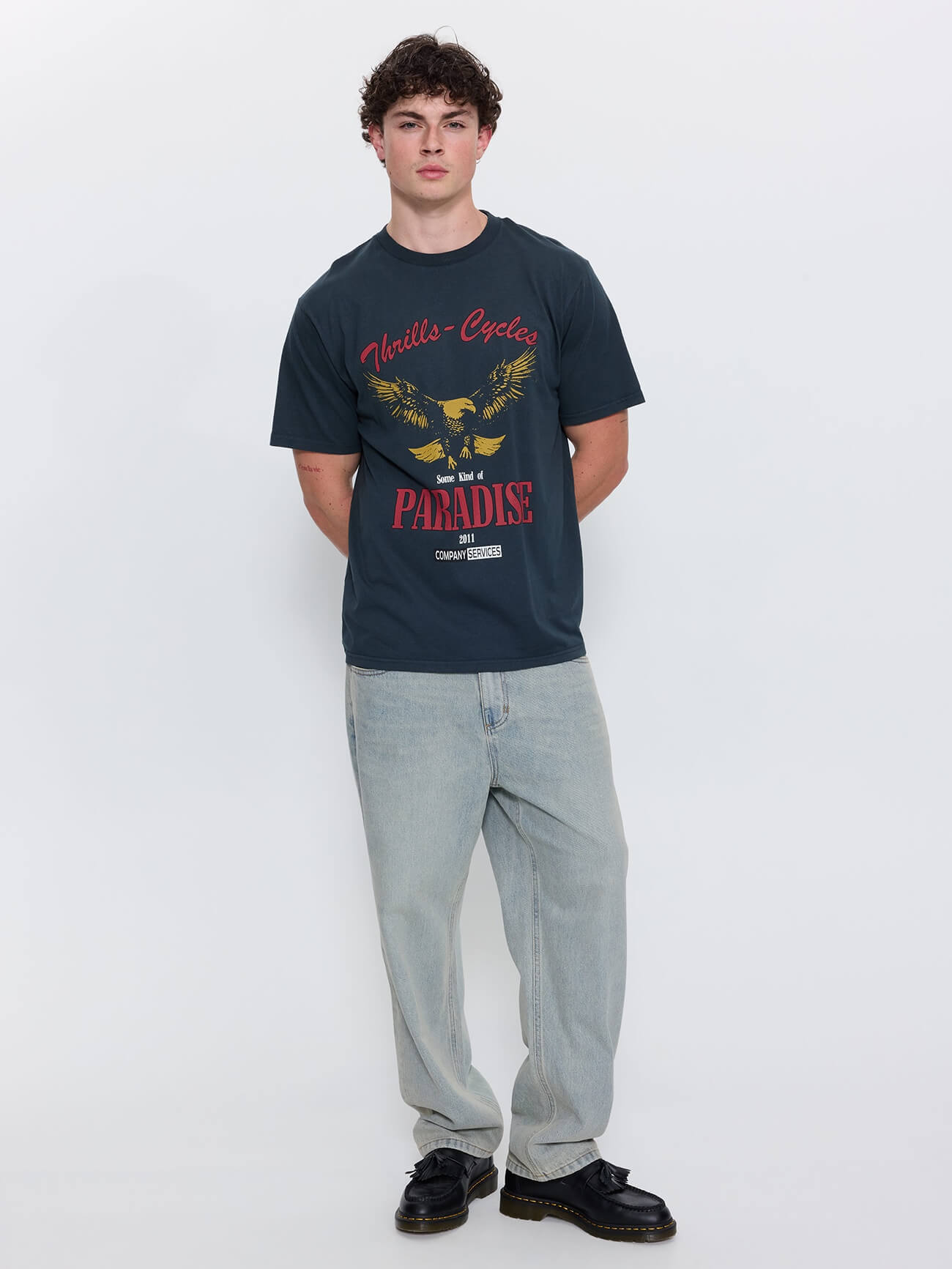 Get the Horns Merch Fit Tee - Petrol XS