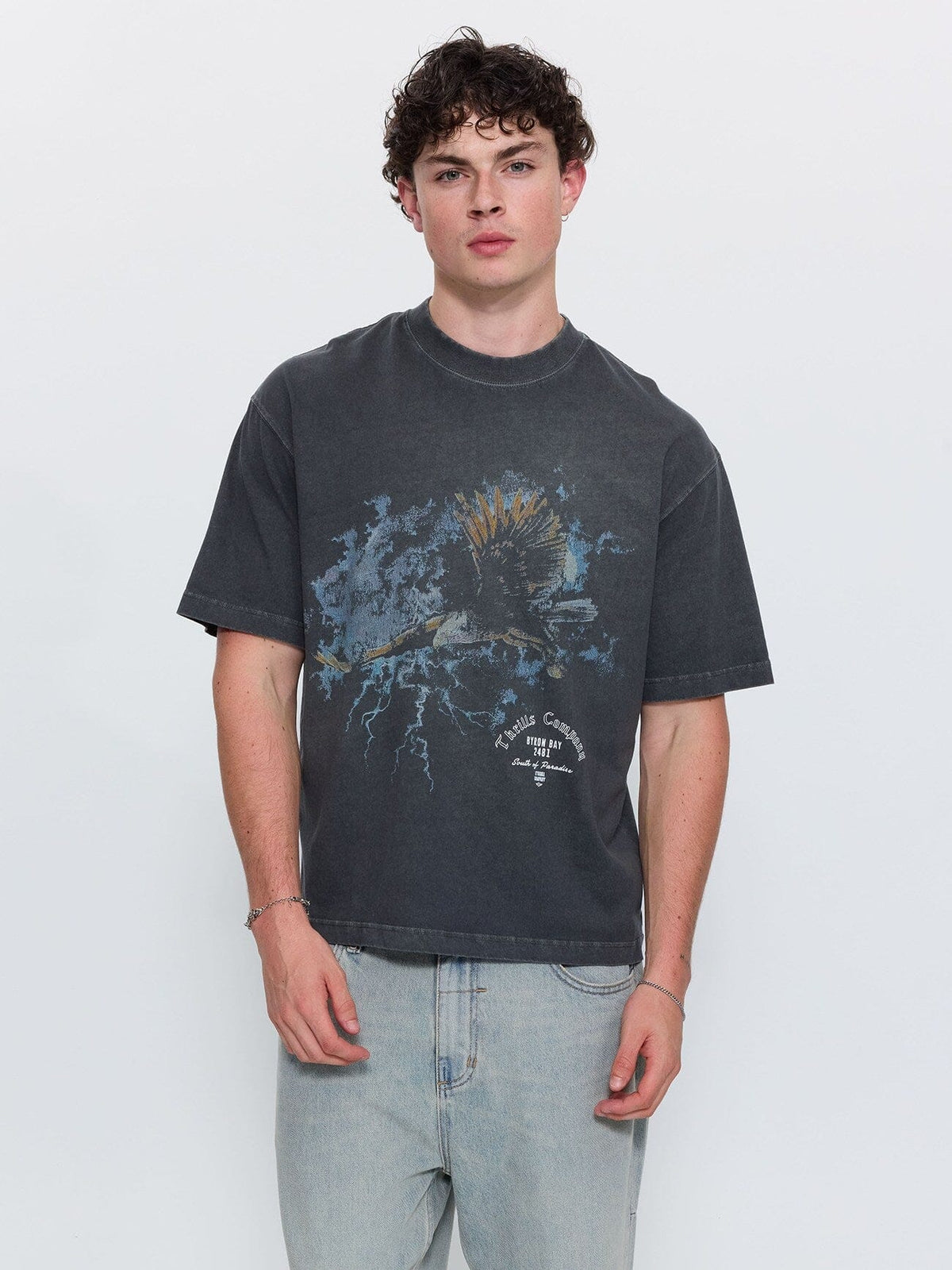 Beyond Paradise Box Crop Tee - Merch Black