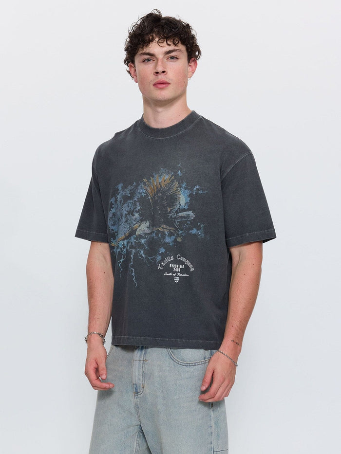 Beyond Paradise Box Crop Tee - Merch Black