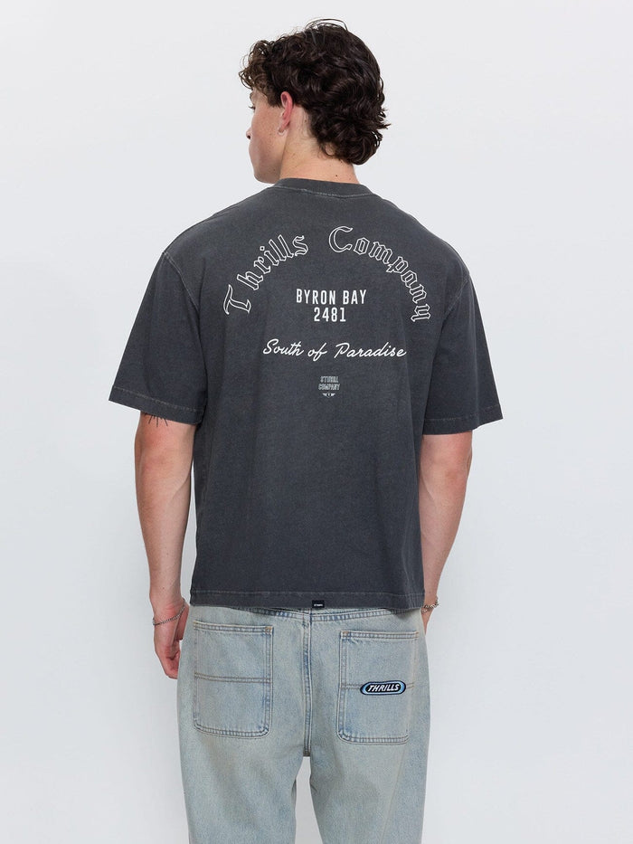 Beyond Paradise Box Crop Tee - Merch Black